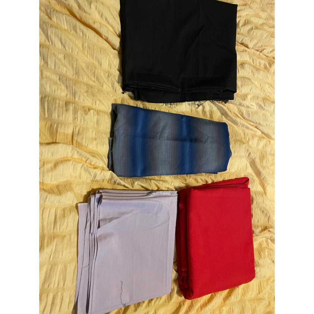 Big Box of Mixed Fabric! Cotton Rayon Double Knit Polyestersome multiple yards